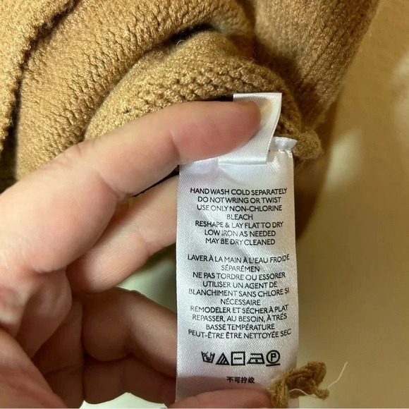 Maeve (Anthropologie) Camel Oversized Sweater Small - Picture 5 of 8